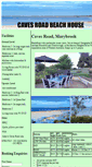 Mobile Screenshot of cavesroadbeachhouse.com.au