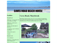 Tablet Screenshot of cavesroadbeachhouse.com.au